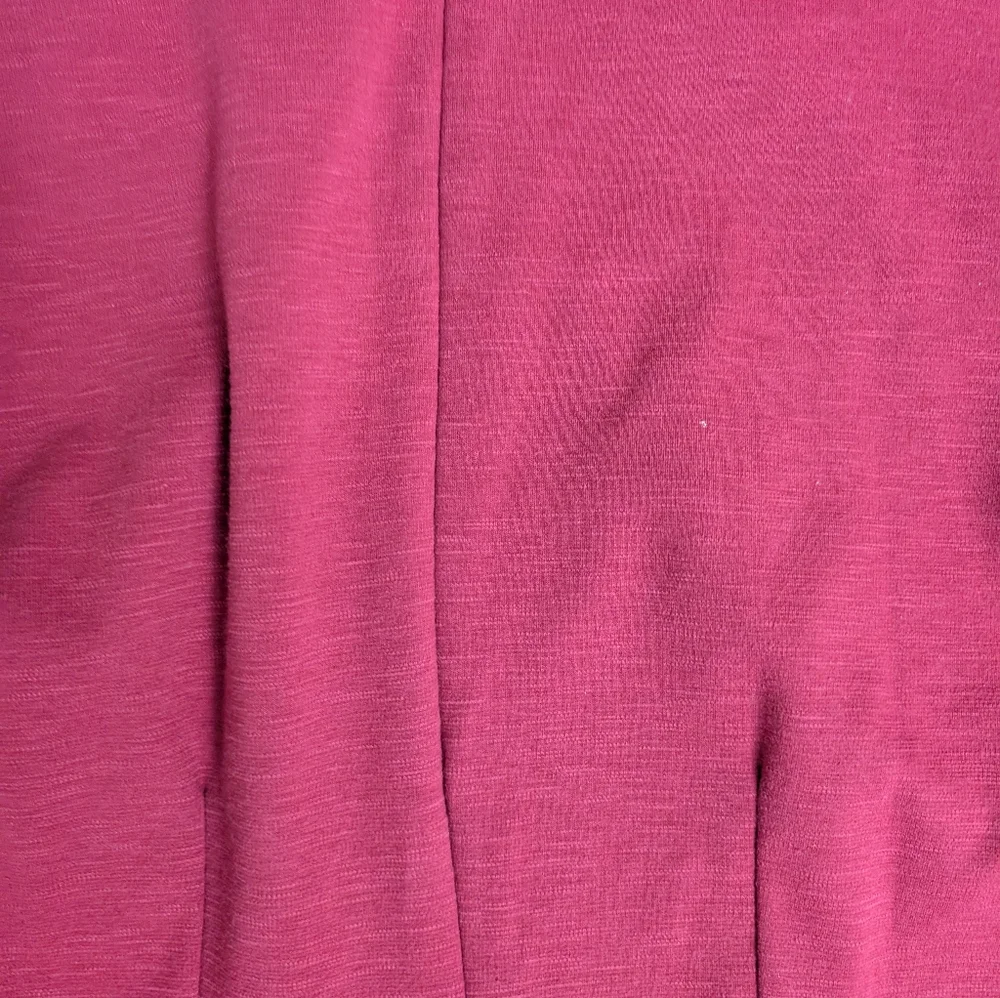 EUC Old Navy Sheath Midi Dress 3/4 Sleeve Maroon Zip Back Size Small - Picture 8 of 9